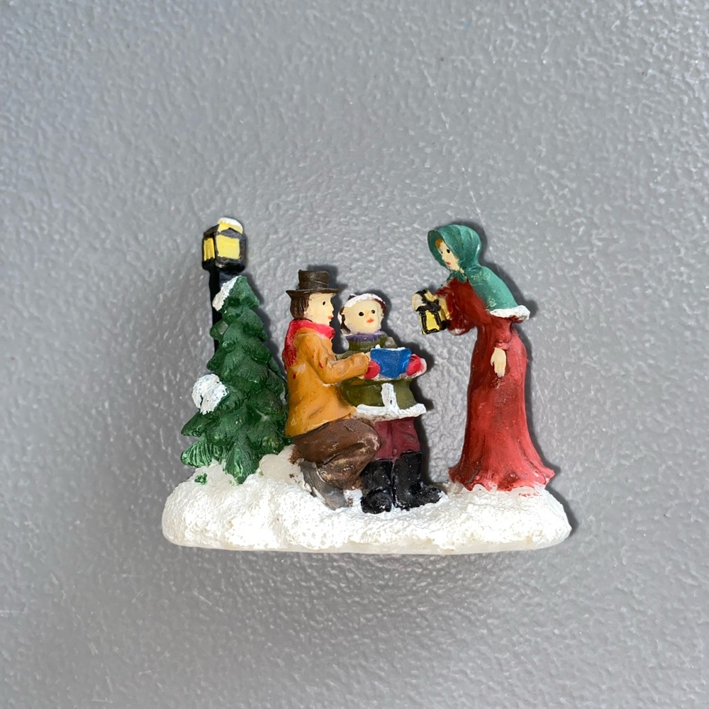 Festive Holiday Figurine with Lanterns